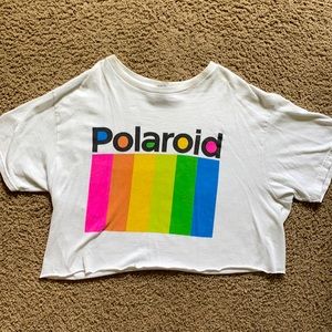 Polaroid crop top